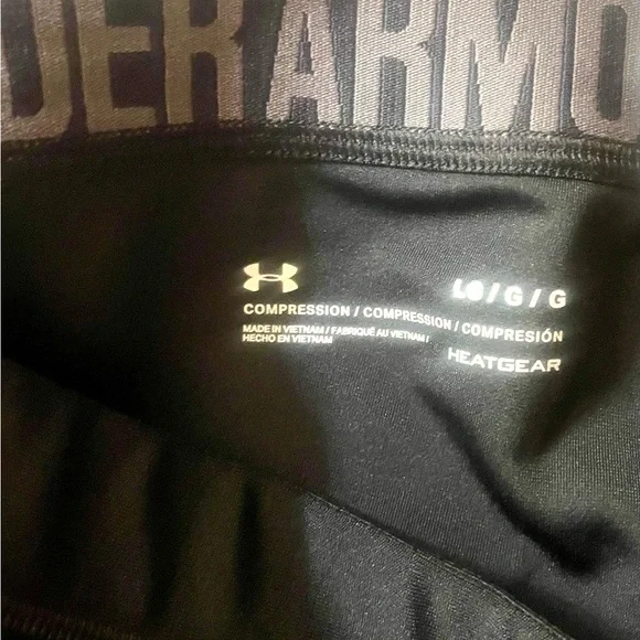 Under Armour Black Heat Gear Compression Leggings - Picture 2 of 4
